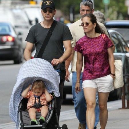 Robert Downey Jr. along with Susan and his daughter, Avri